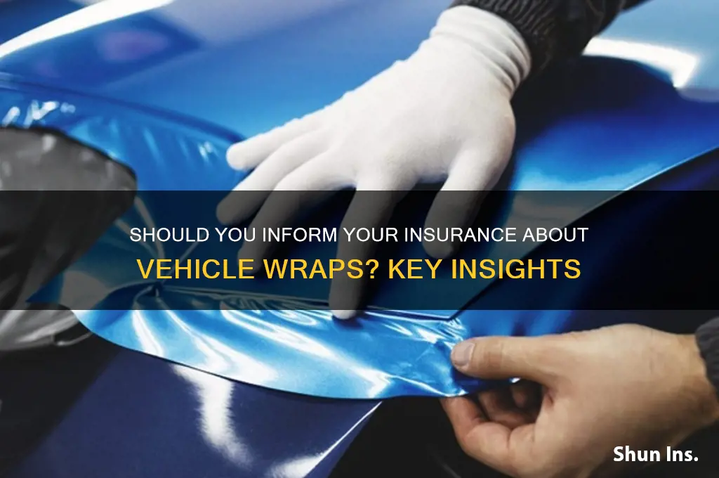 do you have to tell insurance about wrap