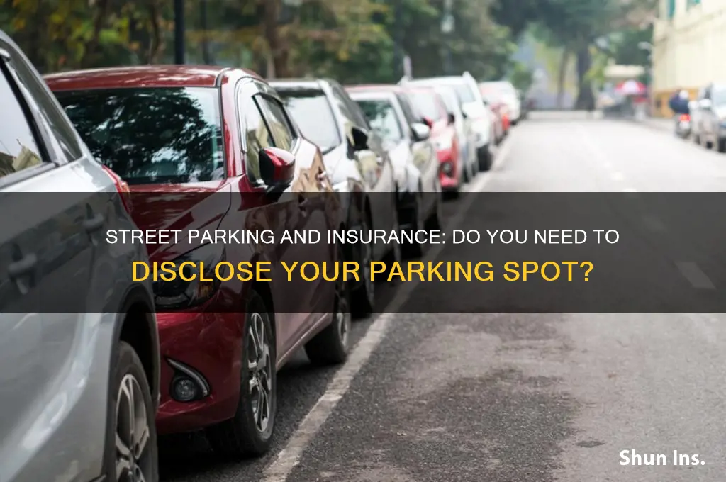 do you have to tell insurance you park street