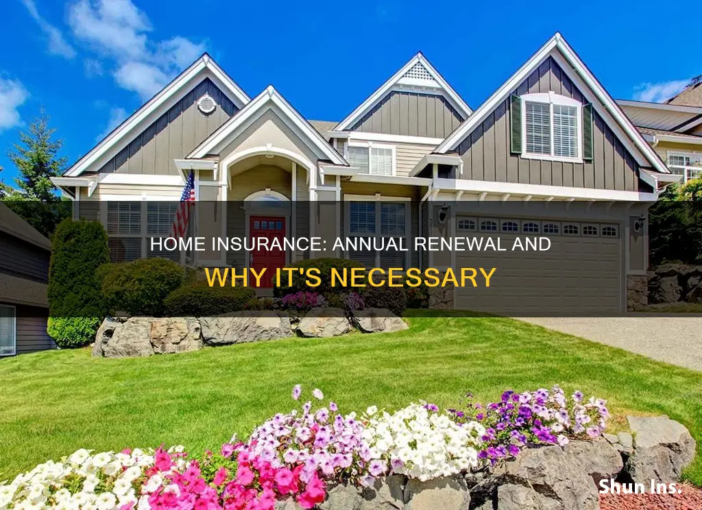 do you have yo renew homeowners insurance every year