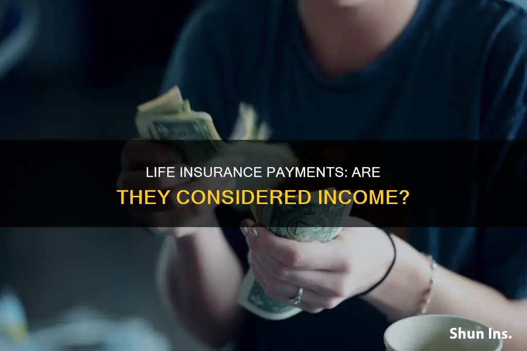 do you include life insurance payment on income