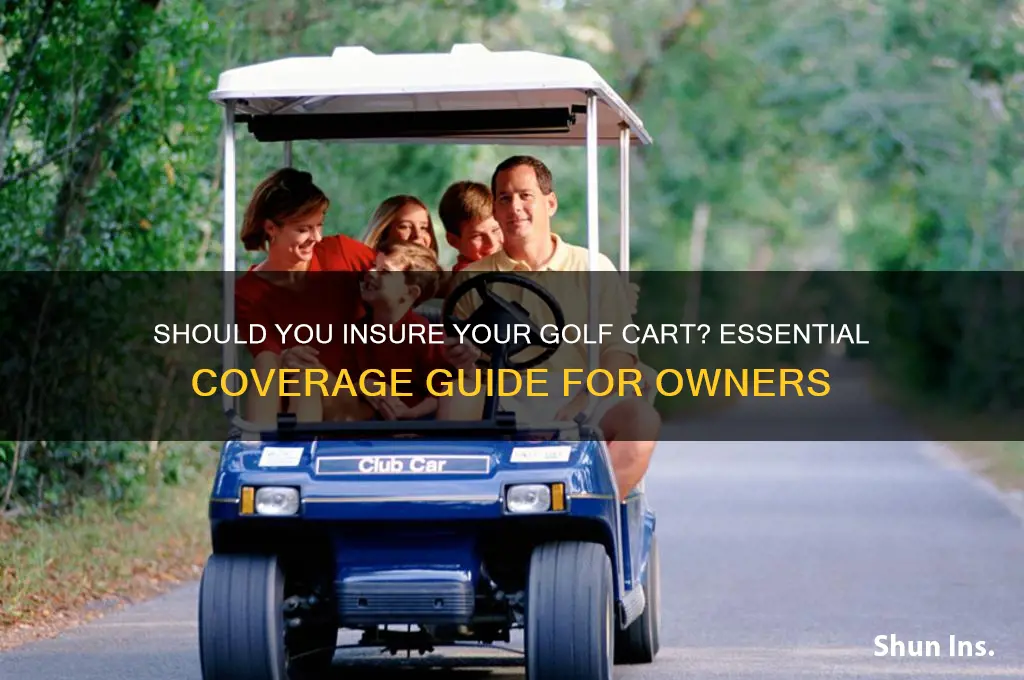 do you insure a golf cart