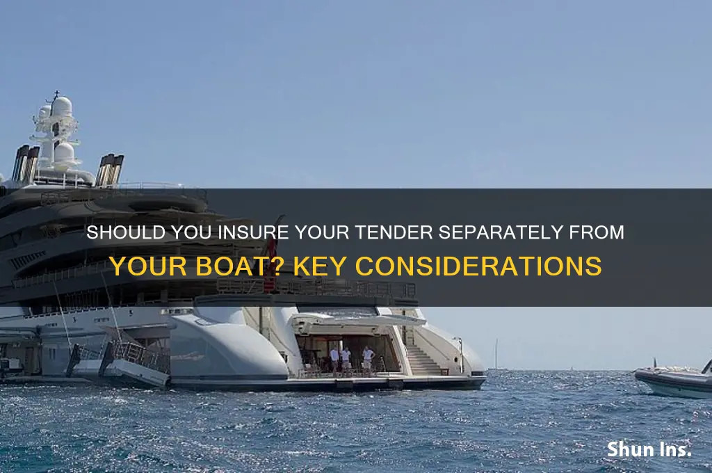 do you insure a tender separate from boat
