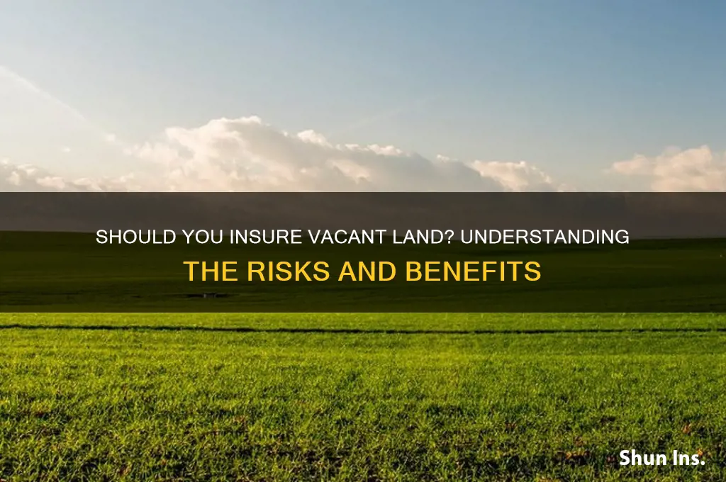 do you insure vacant land