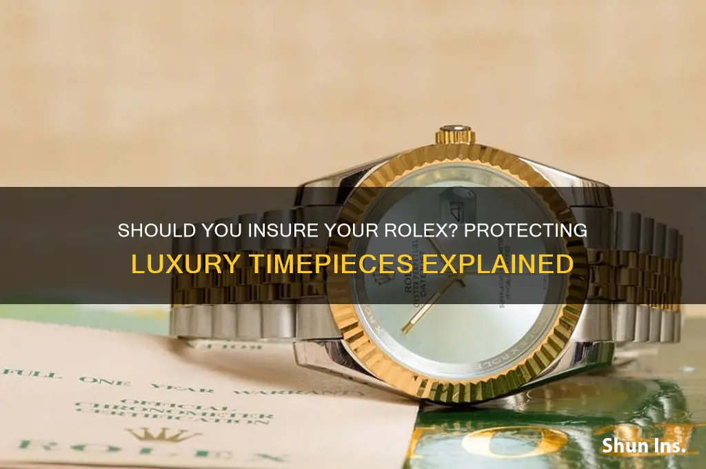 do you insure your rolex