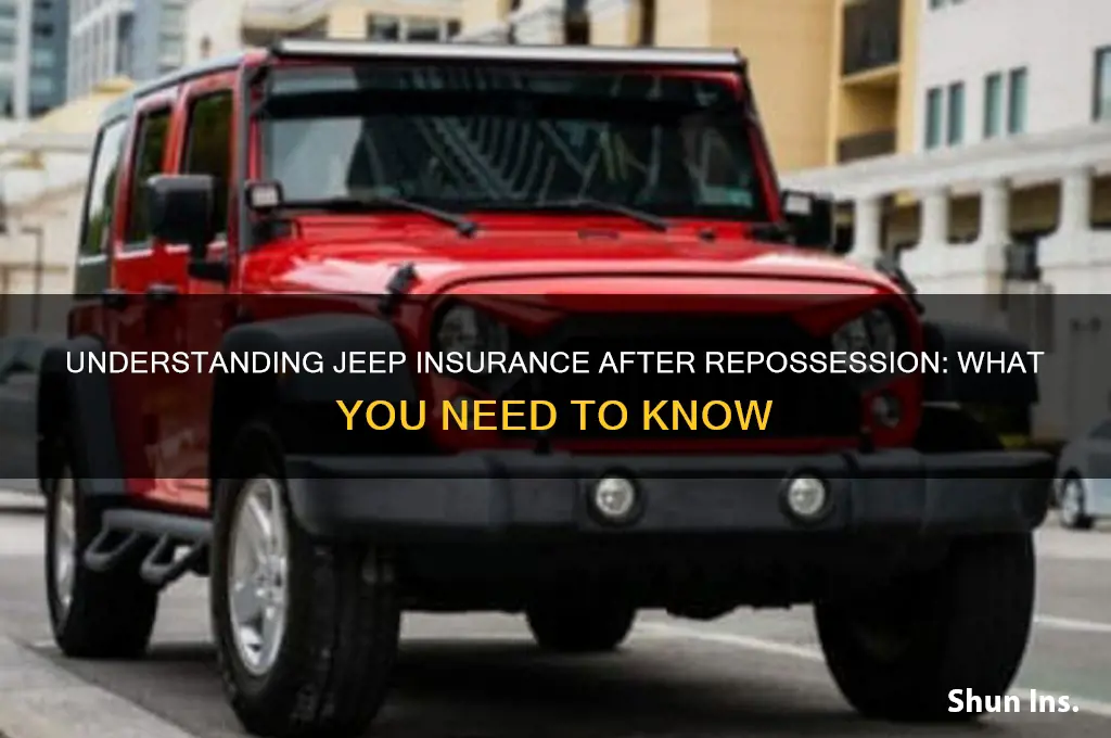 do you jeep insurance on a repos
