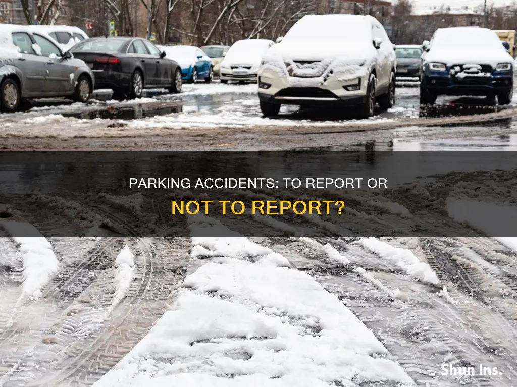 do you report minor parking accidents to new insurance