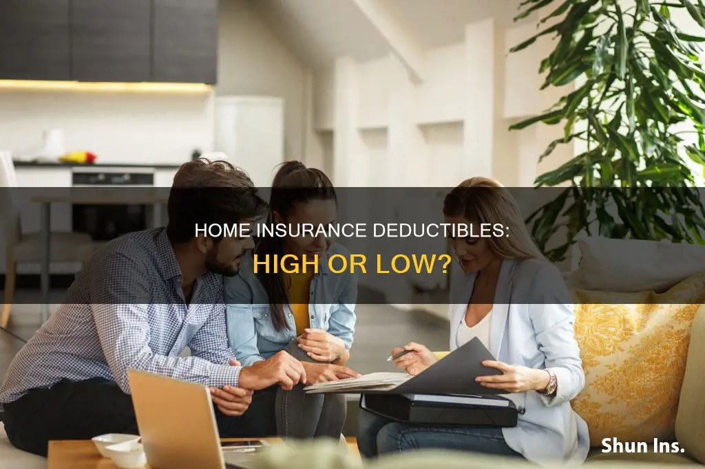 do you want a high or low deductible homeowners insurance