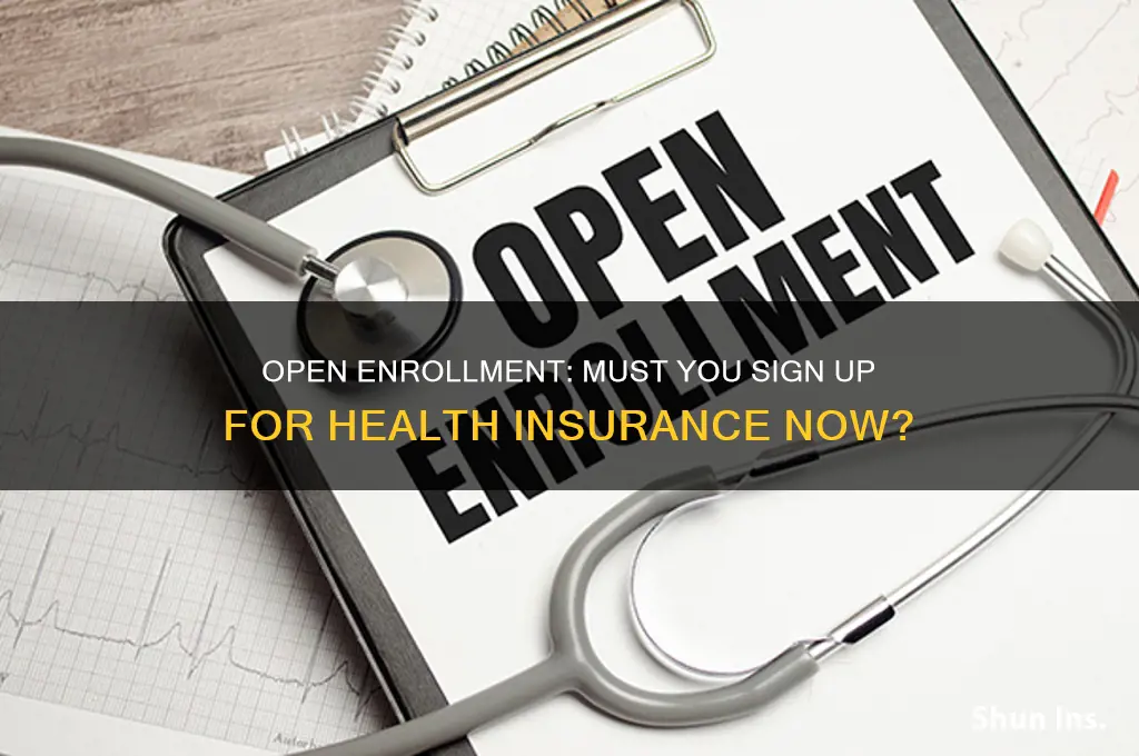 do youhave to sign ip for health insurance duringopen enrollment