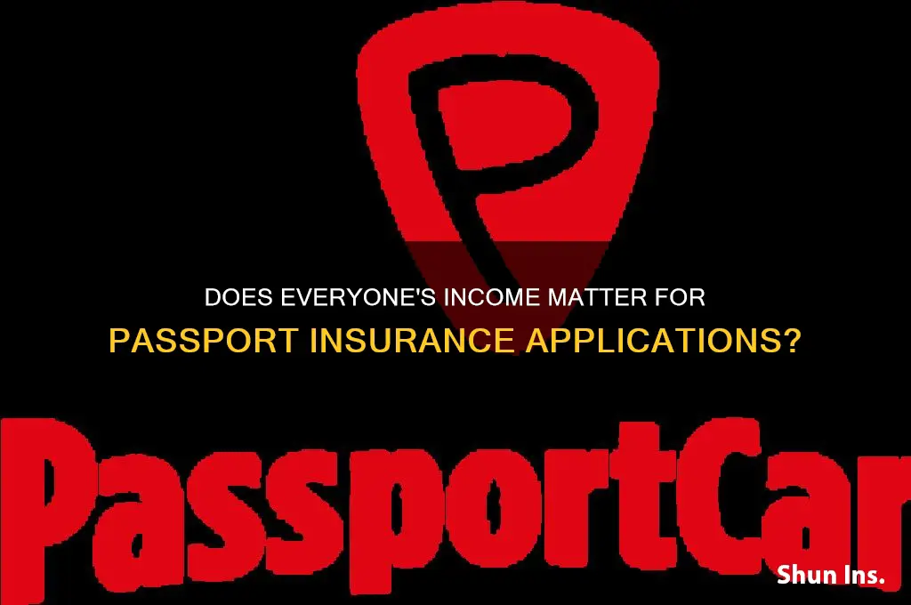 do yyou count everyones incone when apllying for passport insurance