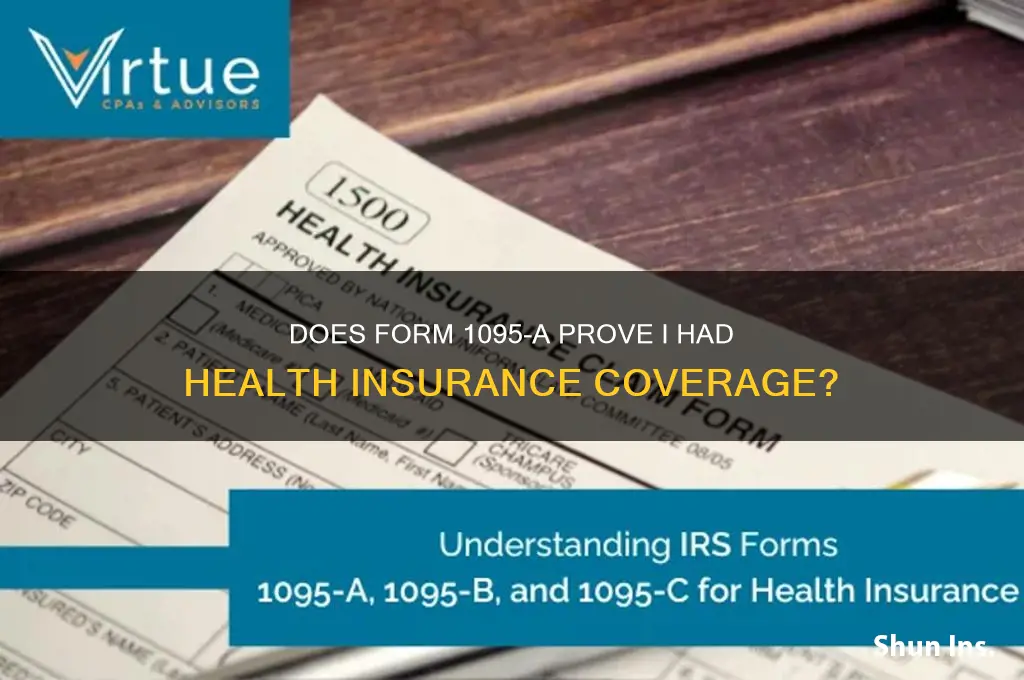 does 1095a also prove i had insurance