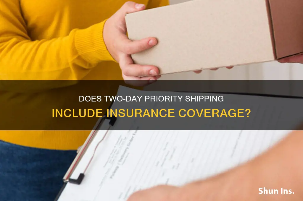 does 2 day priority have insurance