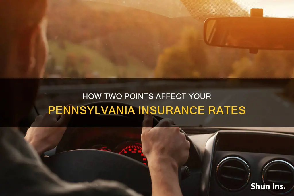 does 2 points affect your insurance in pa