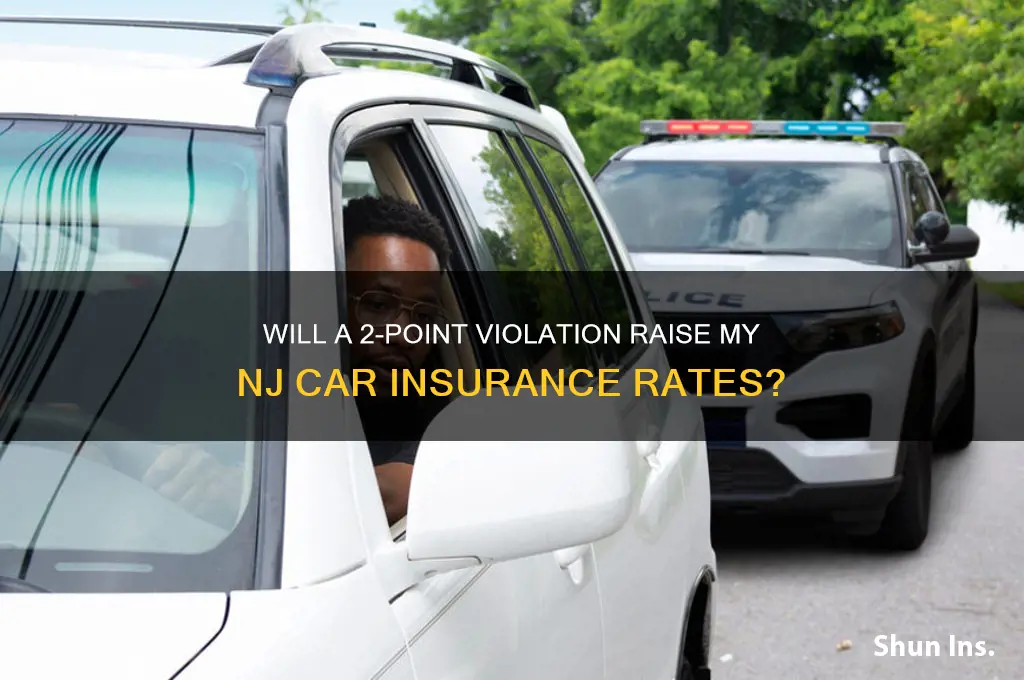 does 2 points increase my insurance in nj