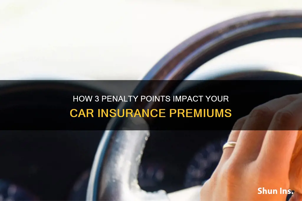 does 3 penalty points increase insurance