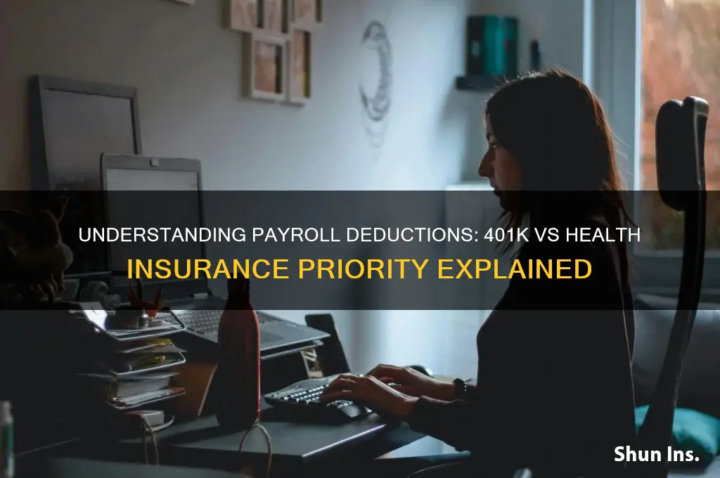 does 401k come out before health insurance
