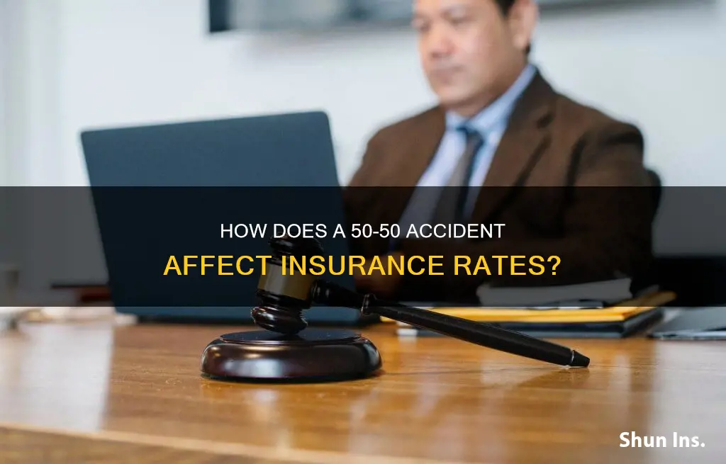 does 50 50 accident make insurance go up
