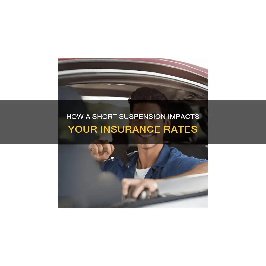 does a 3 day suspension affect insurance
