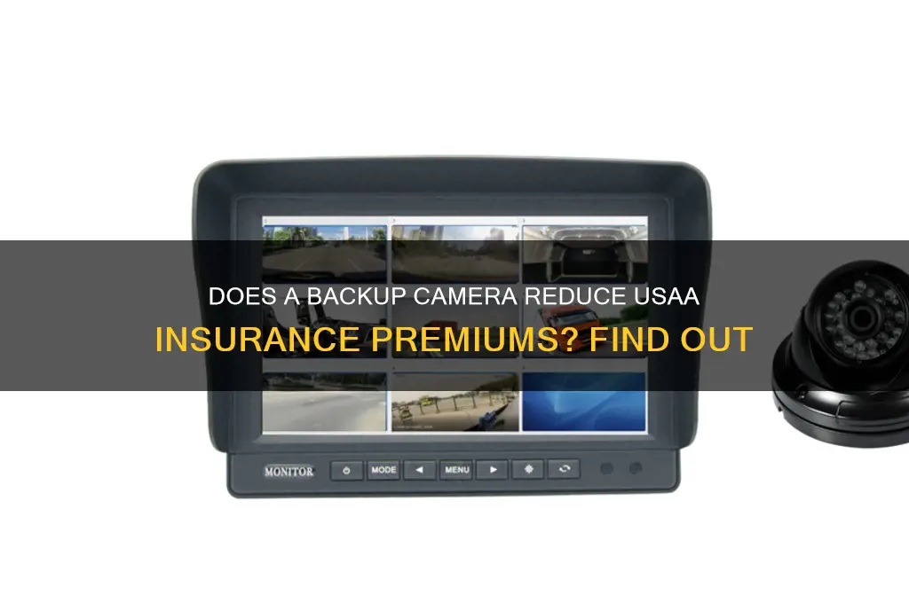 does a backup camera lower insurance usaa