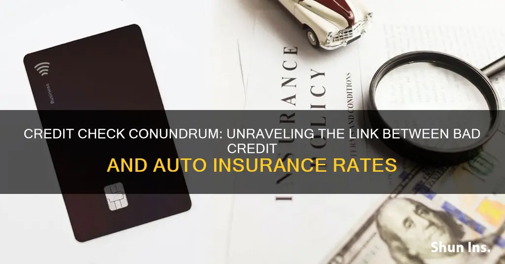 does a bad credit report affect auto insurance