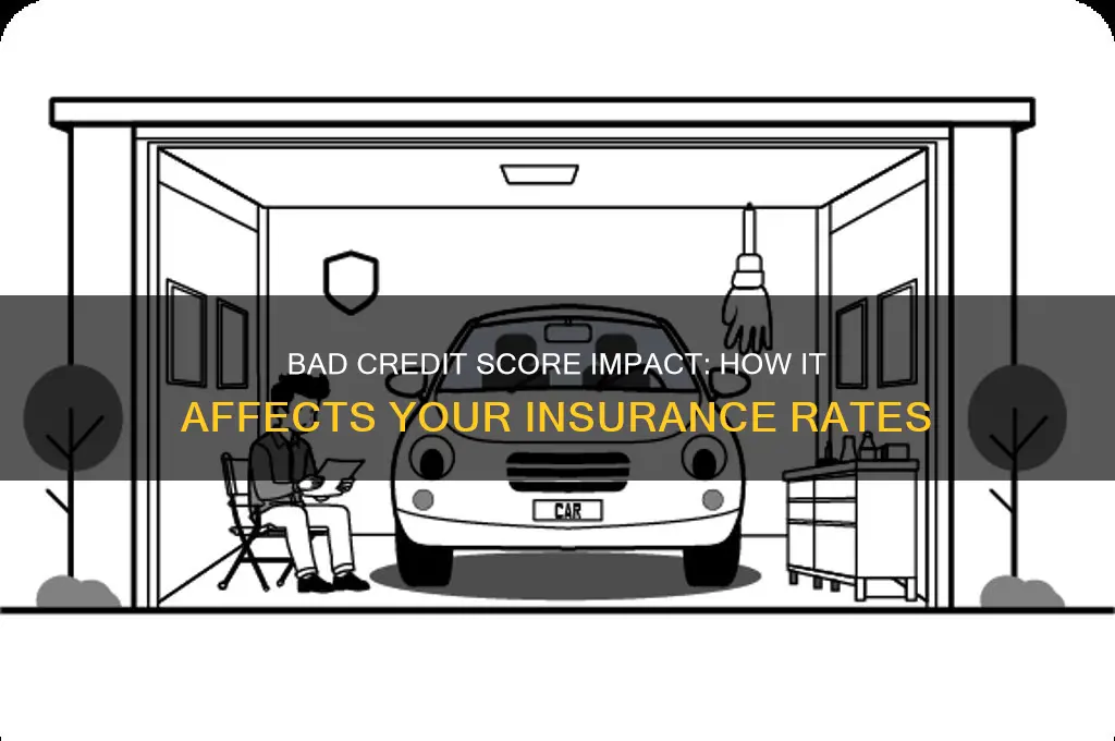 does a bad credit scfore effect insurance