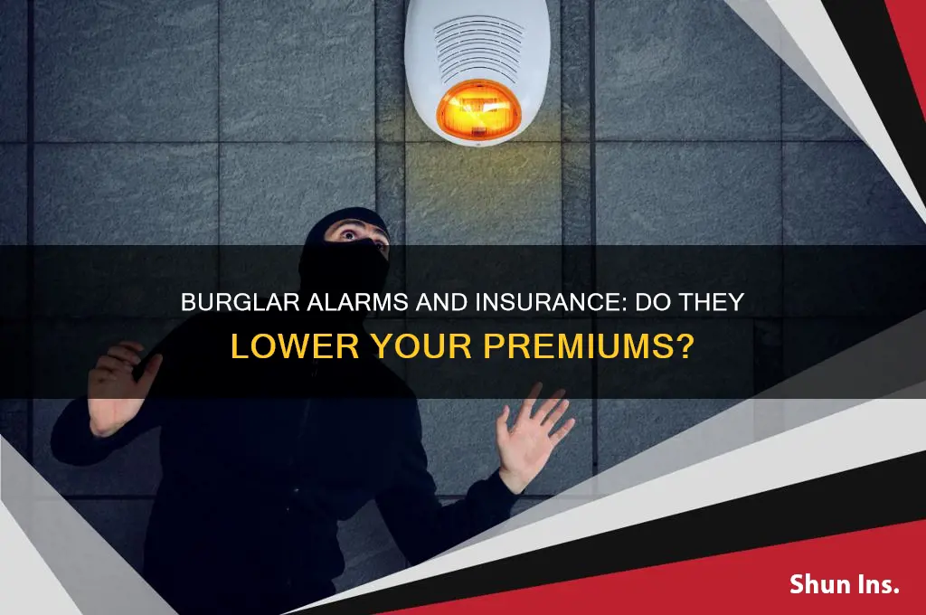 does a burglar alarm reduce insurance