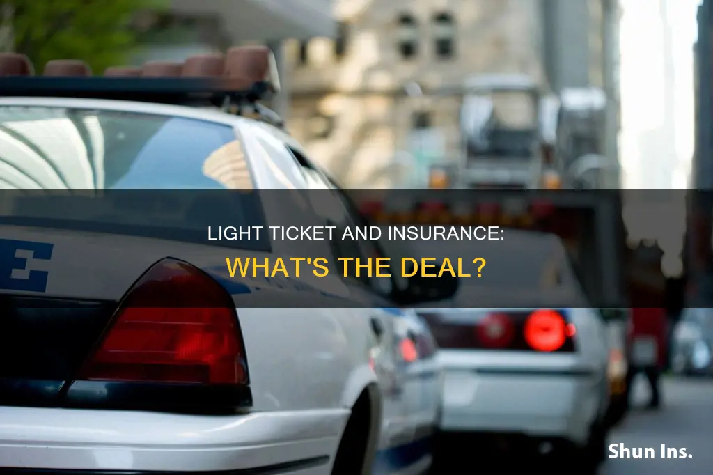 does a burnt out light ticket affect insurance