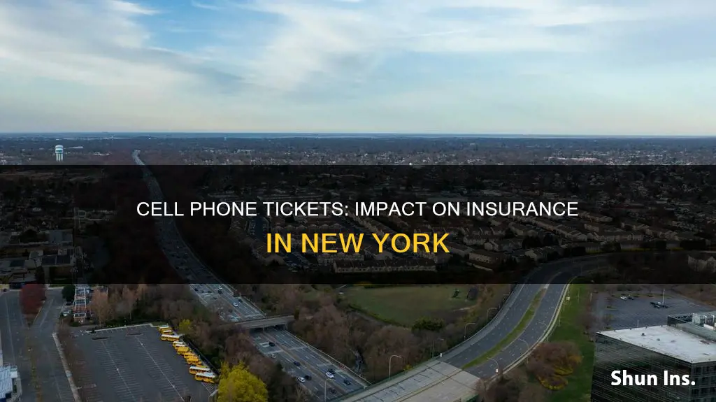 does a cell phone ticket affect insurance in New York