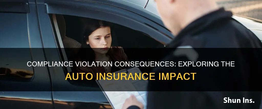 does a compliance violation increase auto insurance