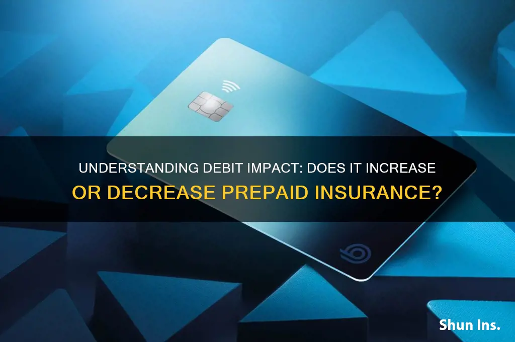does a debit increase or decrease prepaid insurance
