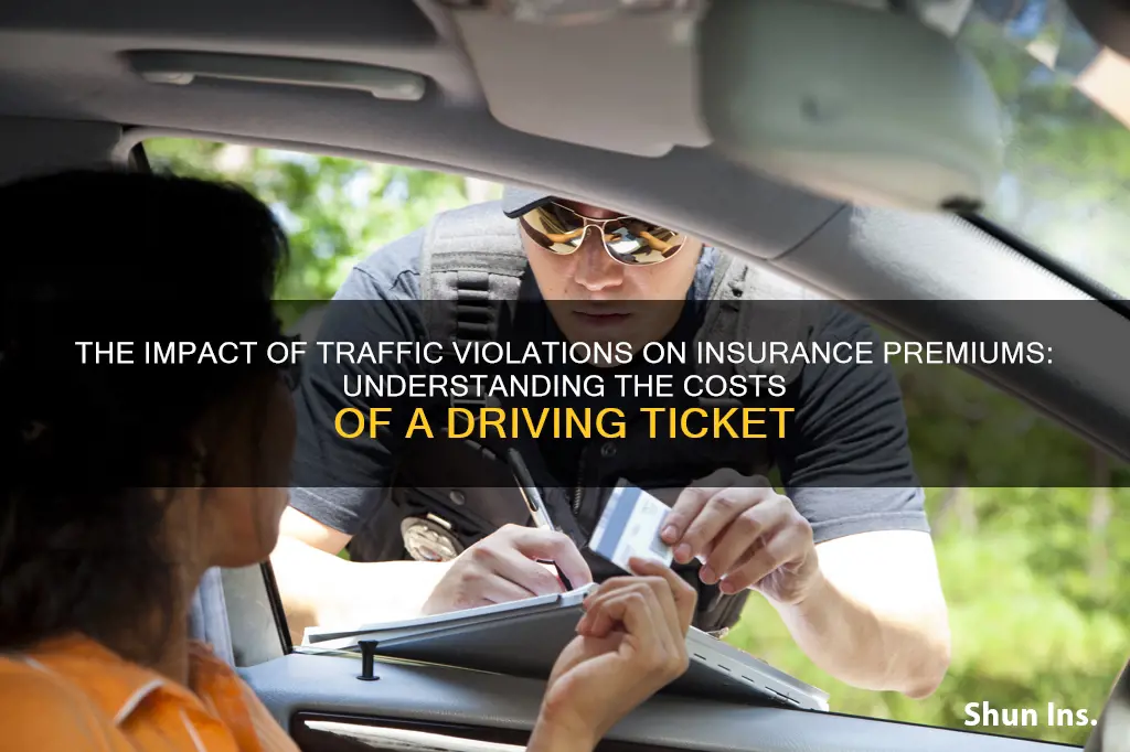 does a driving ticket change insurance