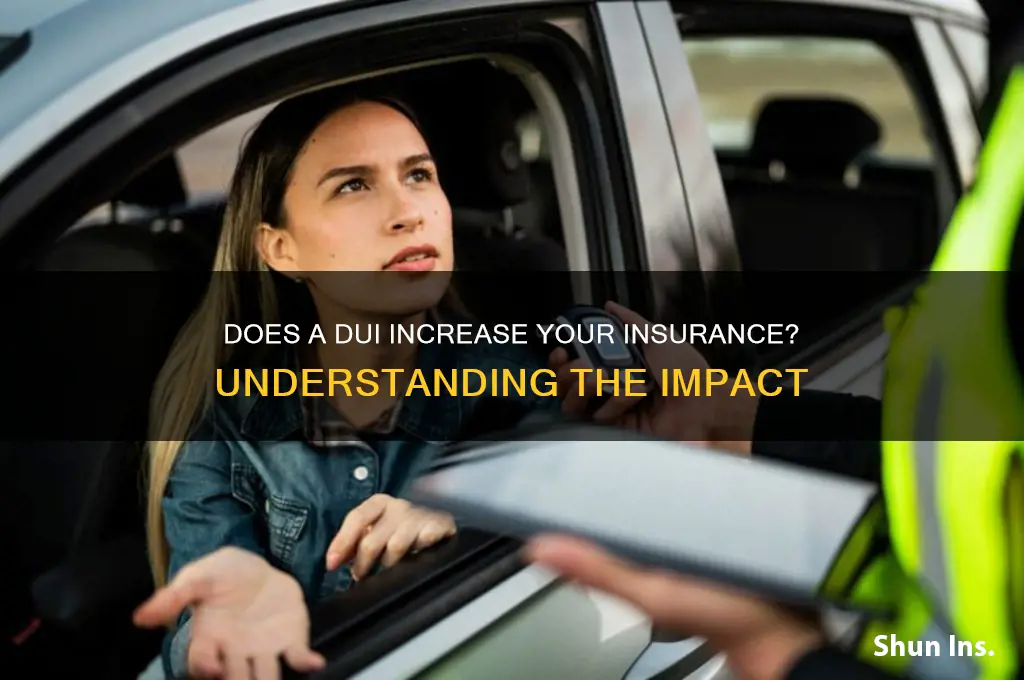 does a dui increase your insurance