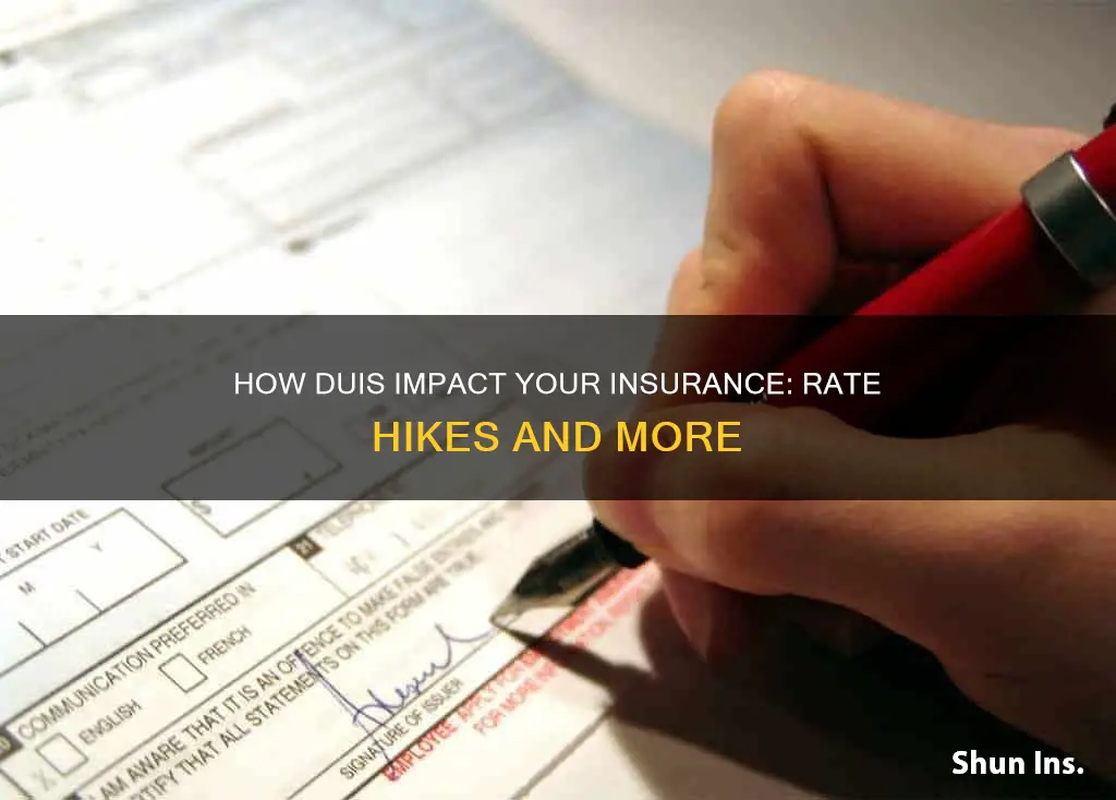 does a dui make insurance go up