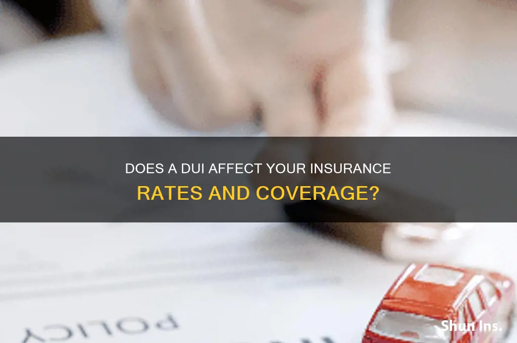 does a dui show up on insurance