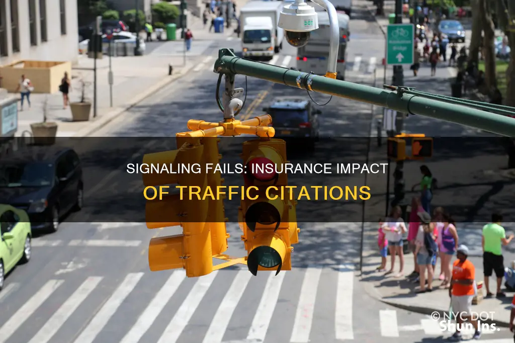 does a failure to signal citation go against your insurance