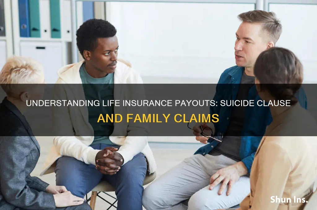 does a family collect insurance from suicide