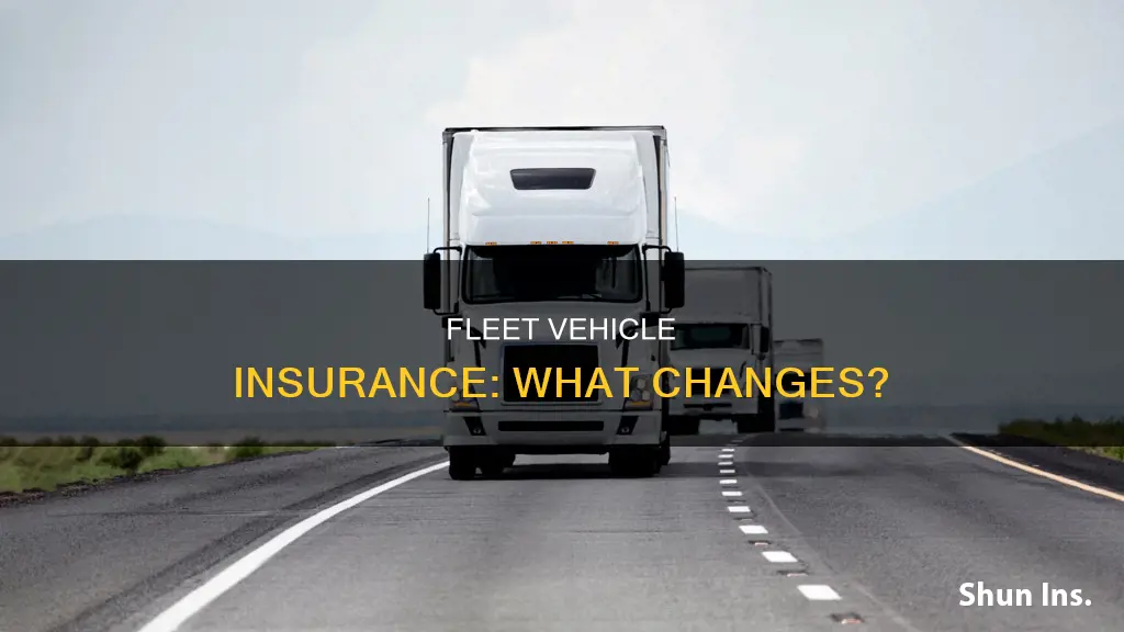 does a fleet vehicle change insurance