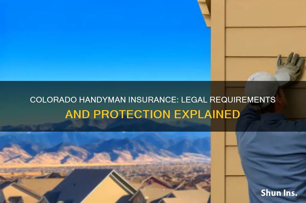 does a hanyman have to be insured colorado