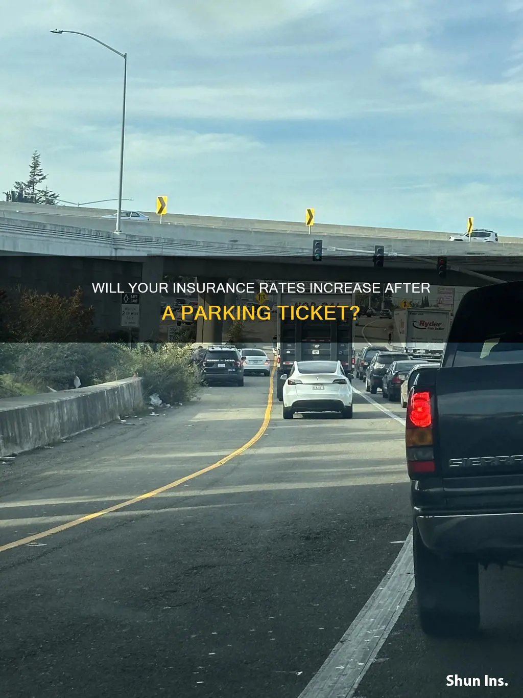 does a hov ticket raise insurance