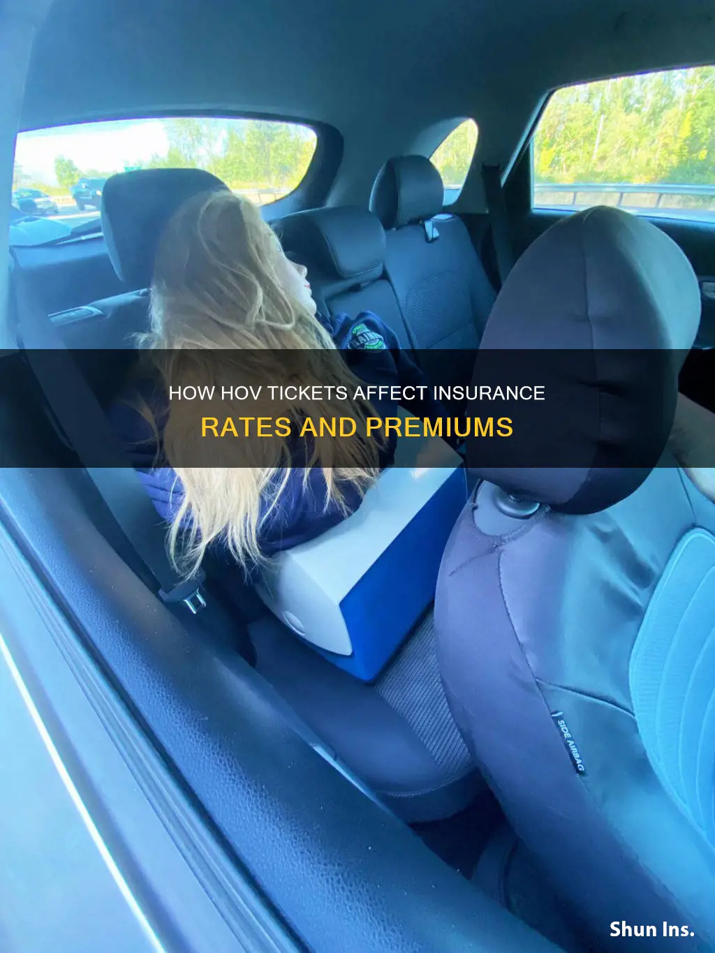 does a hov ticket raise insurance