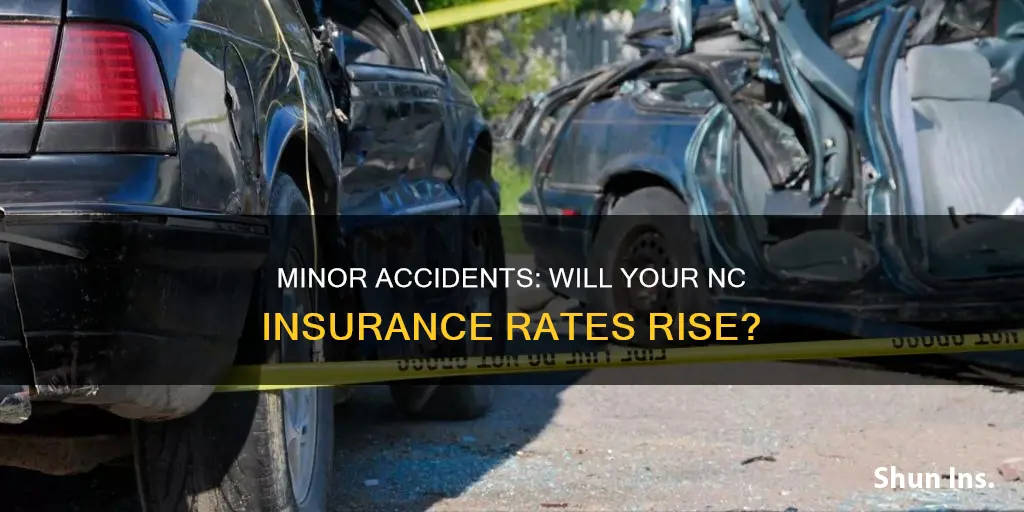 does a minor accident raise insurance rates in North Carolina