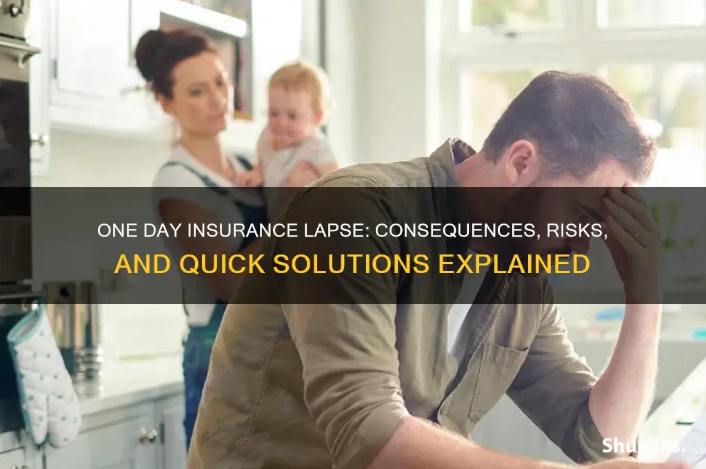 does a one day lapse in insurance