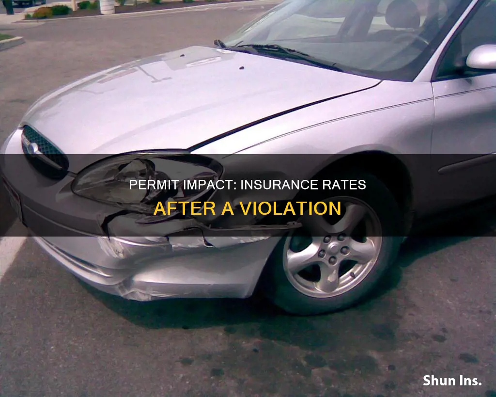 does a permit make insurance go up