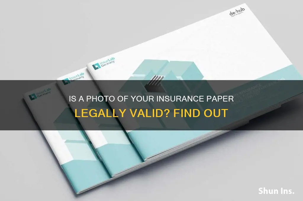 does a picture of your insurance paper count