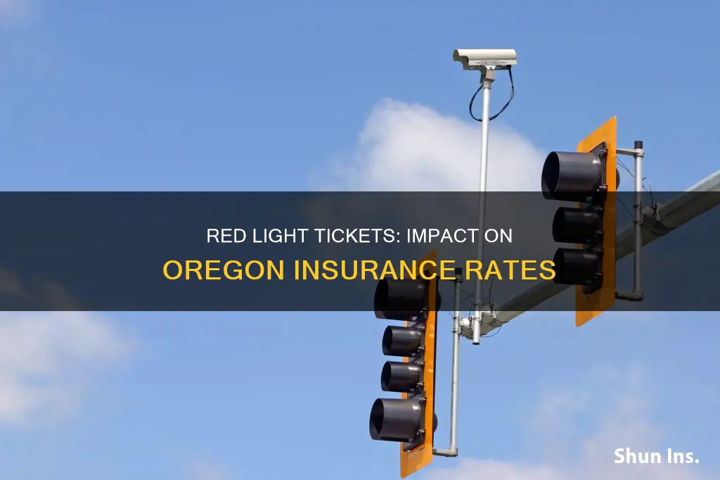 does a red light ticket affect insurance in Oregon