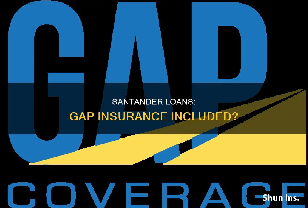 does a santander loan have gap insurance