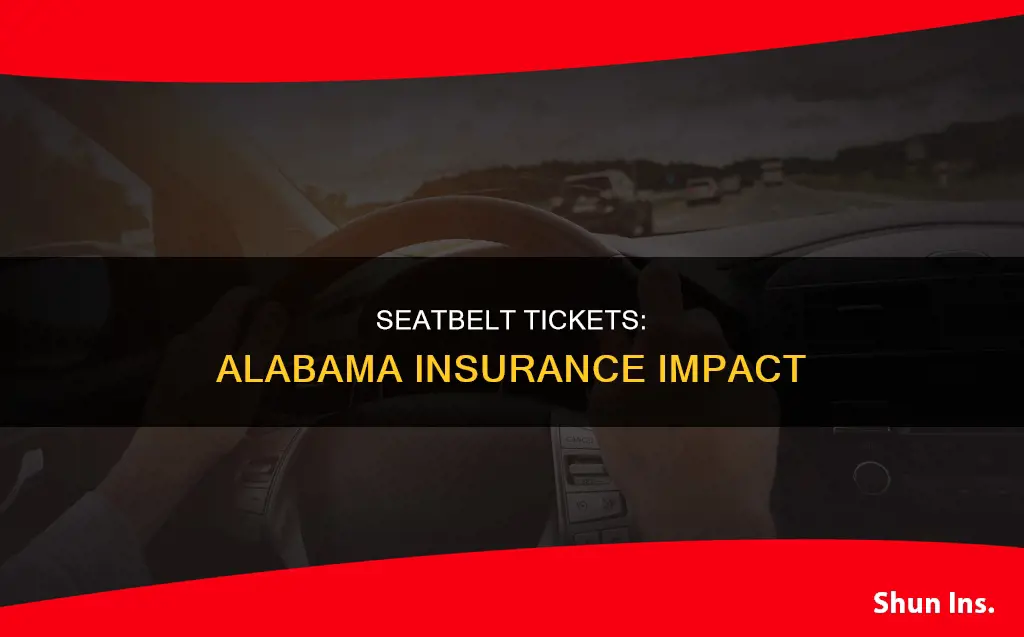 does a seatbelt ticket affect insurance in alabama