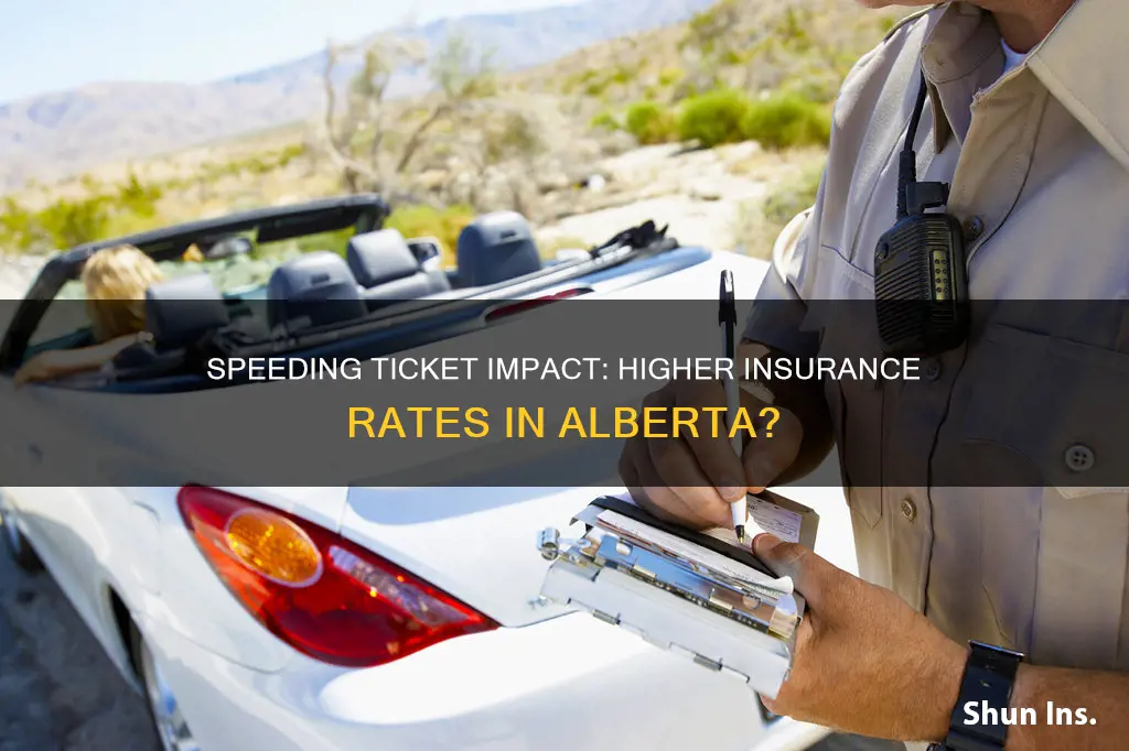 does a speeding ticket increase insurance alberta