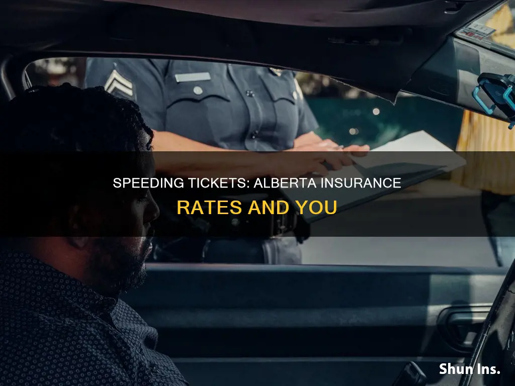 does a speeding ticket increase insurance alberta