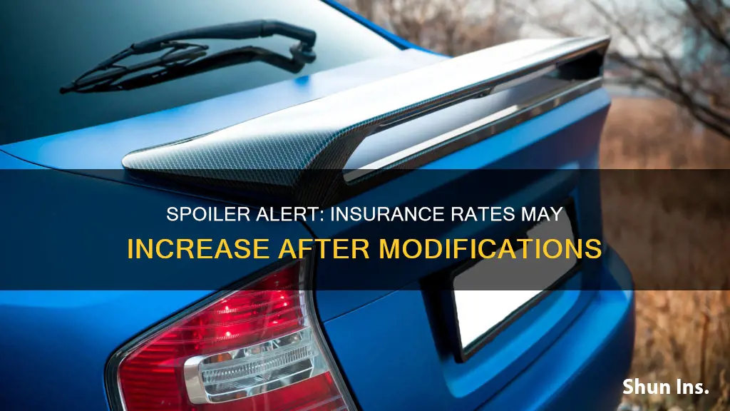 does a spoiler make your insurance go up