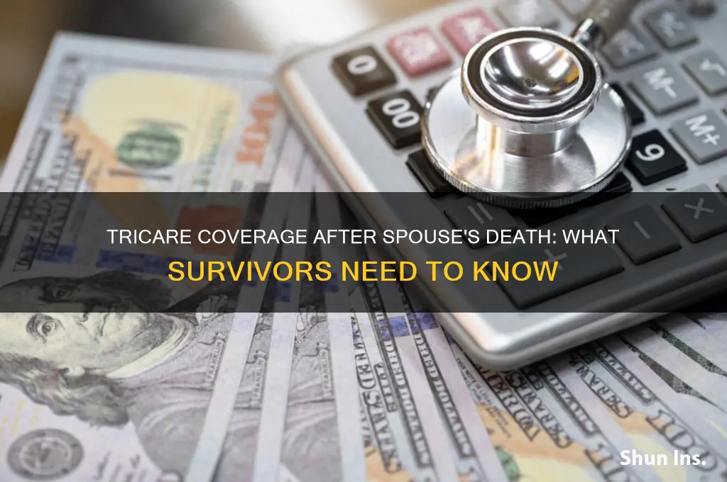 does a spouse retain tricare insurance after death of beneficiary